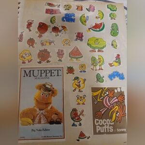Vintage sticker album full of stickers